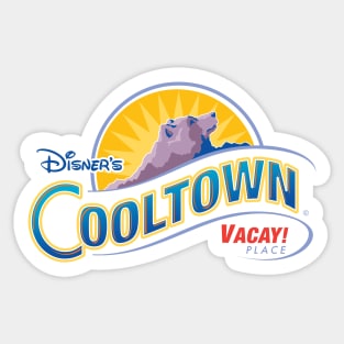 Disner's COOLTOWN VACAY! Place - DISNERLAND Parody Sticker